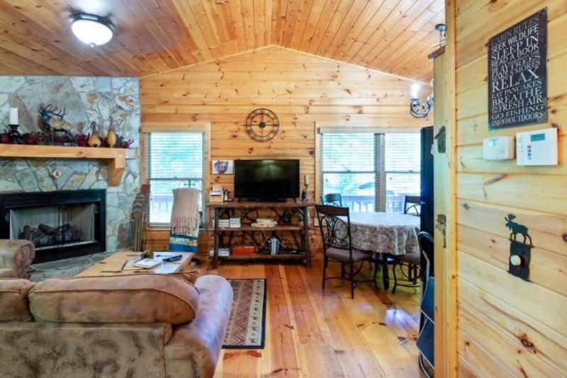 Villa Mountain Spirit Cabin - Fireplace And Hot Tub à Blue Ridge Extérieur photo